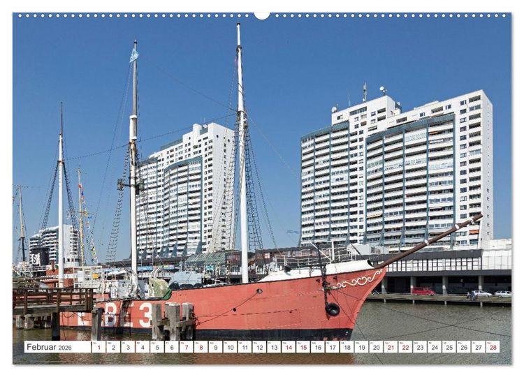 Produktbild: Ansichten von Bremen und Bremerhaven (Wandkalender 2026 DIN A2 quer), CALVENDO Monatskalender