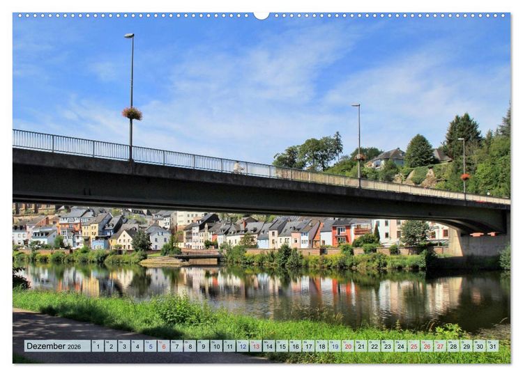 Produktbild: Saarburg - Ein sehenswertes St&auml;dtchen an der Saar (hochwertiger Premium Wandkalender 2026 DIN A2 quer), Kunstdruck in Hochglanz