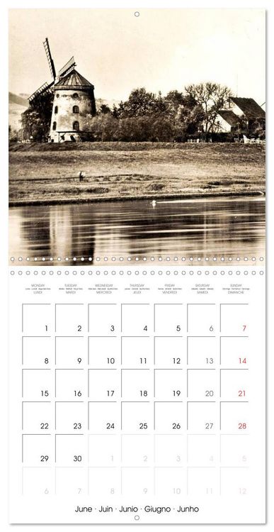 Produktbild: Souvenirs de Dresde : Cartes postales historiques de la ville (Calendrier mural carr&eacute; 2026 30x30 cm) Calendrier double avec une page pour vos prises de notes