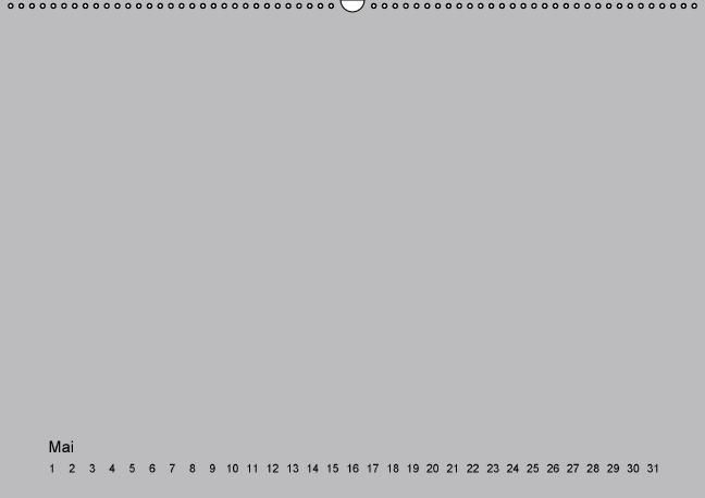 Produktbild: Geburtstags - Bastelkalender - Grau (Wandkalender immerw&auml;hrend DIN A2 quer)