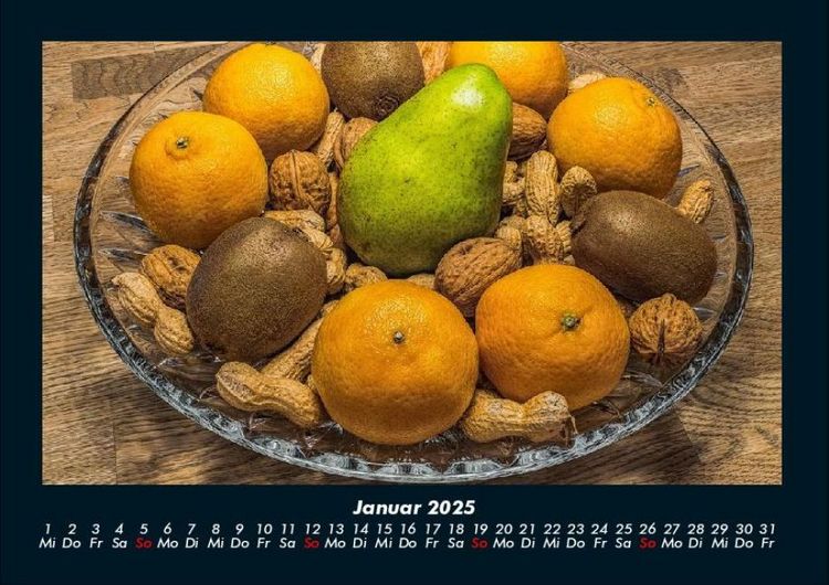 Produktbild: Obstkalender 2025 Fotokalender DIN A4