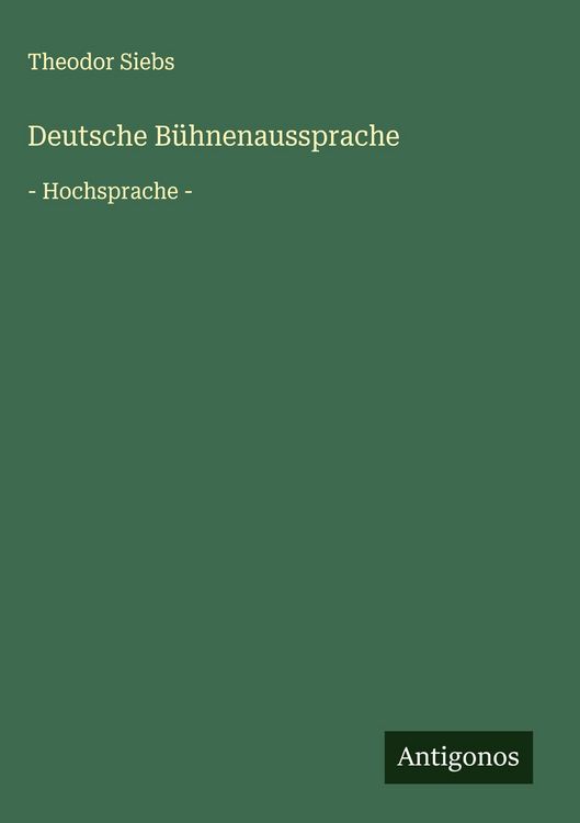 Produktbild: Deutsche B&uuml;hnenaussprache