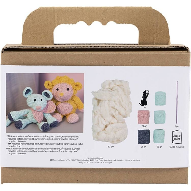 Produktbild: Creativ Company Kreativ Set Amigurumi, Maus, Mint
