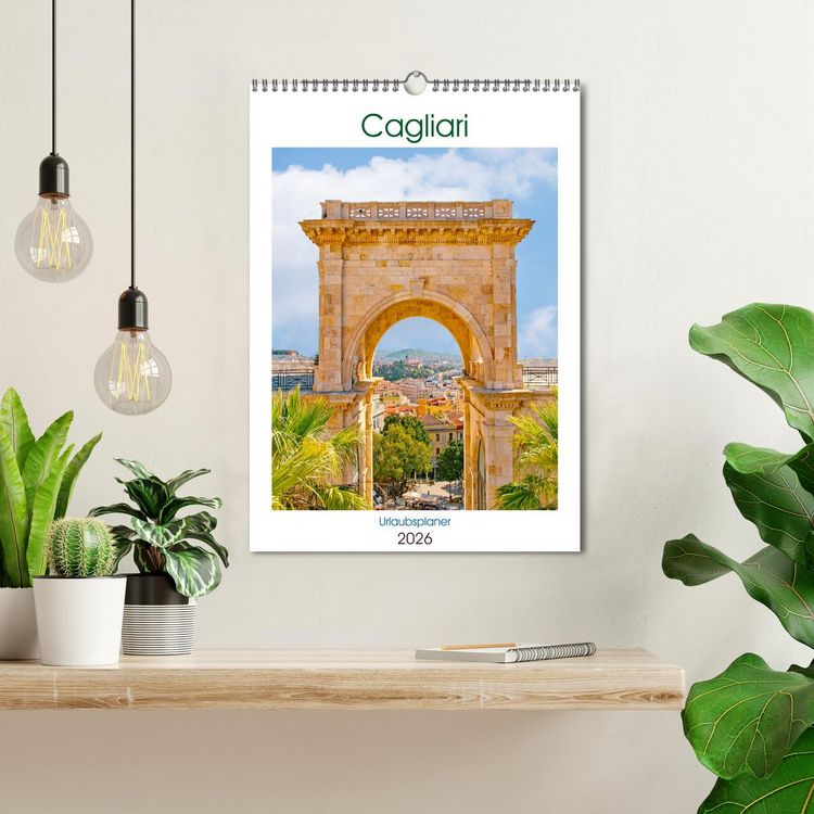 Produktbild: Cagliari - Urlaubsplaner (Wandkalender 2026 DIN A3 hoch), CALVENDO Monatskalender