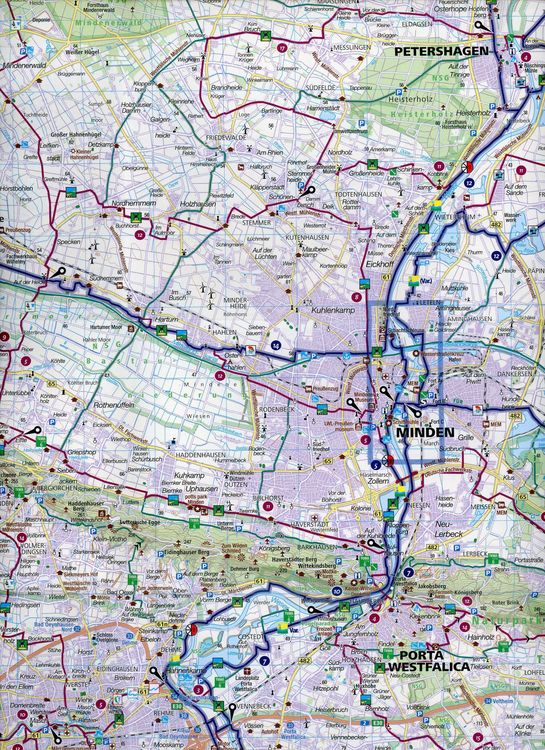 Produktbild: KOMPASS Fahrradkarte 3364 Region HannoverWest 1:70.000