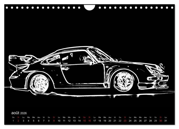 Produktbild: 911 Lignes (Calendrier mural 2026 DIN A4 vertical), CALVENDO calendrier mensuel
