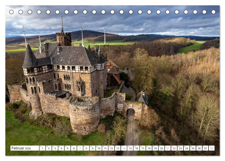 Produktbild: Hessen - Landkreis Werra-Mei&szlig;ner (Tischkalender 2026 DIN A5 quer), CALVENDO Monatskalender