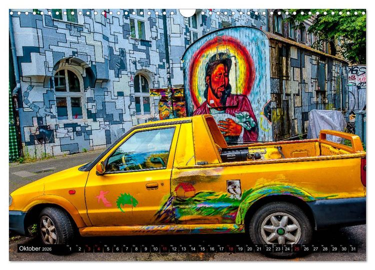 Produktbild: Street art D&uuml;sseldorf Michael Jaster (Wandkalender 2026 DIN A3 quer), CALVENDO Monatskalender