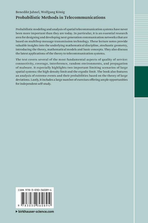 Produktbild: Probabilistic Methods in Telecommunications