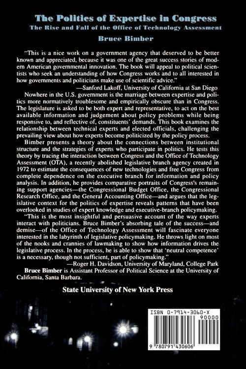 Produktbild: The Politics of Expertise in Congress