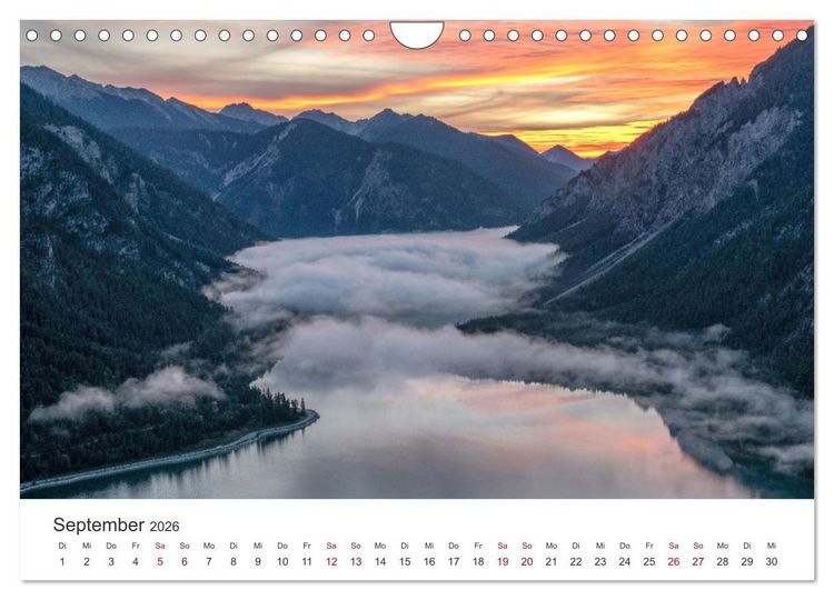 Produktbild: Magie der Bergseen &ndash; Spiegelungen im Licht der Berge (Wandkalender 2026 DIN A4 quer), CALVENDO Monatskalender