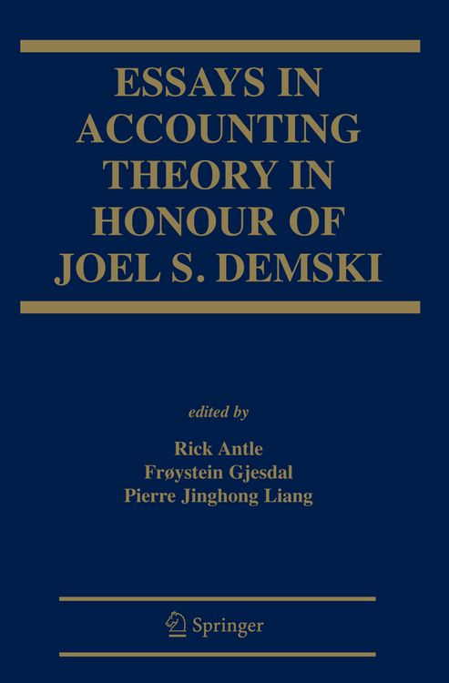 Produktbild: Essays in Accounting Theory in Honour of Joel S. Demski