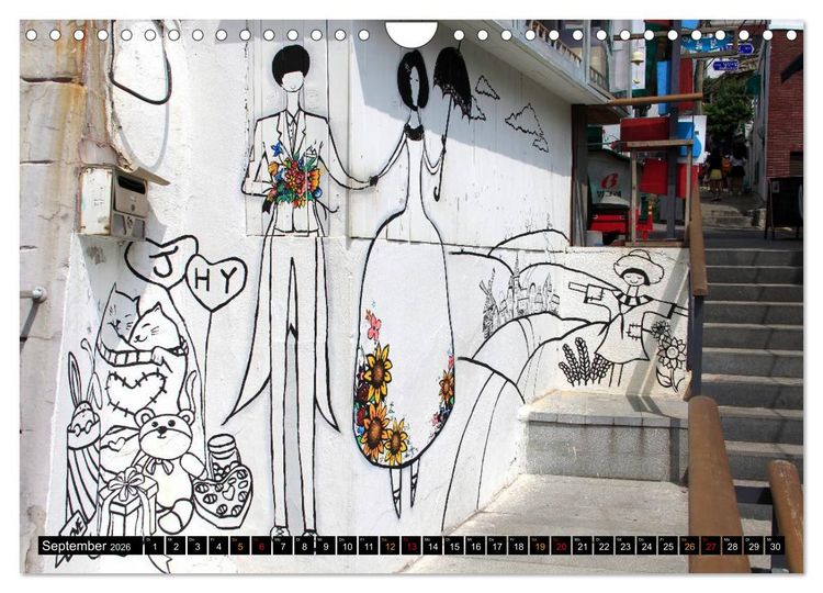 Produktbild: Street Art Seoul (Wandkalender 2026 DIN A4 quer), CALVENDO Monatskalender