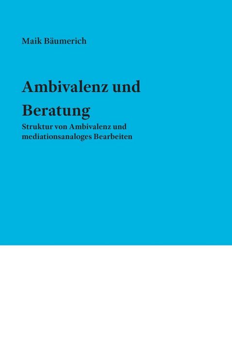 Produktbild: Ambivalenz und Beratung