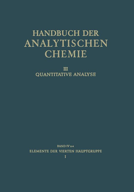 Produktbild: Elemente der Vierten Hauptgruppe