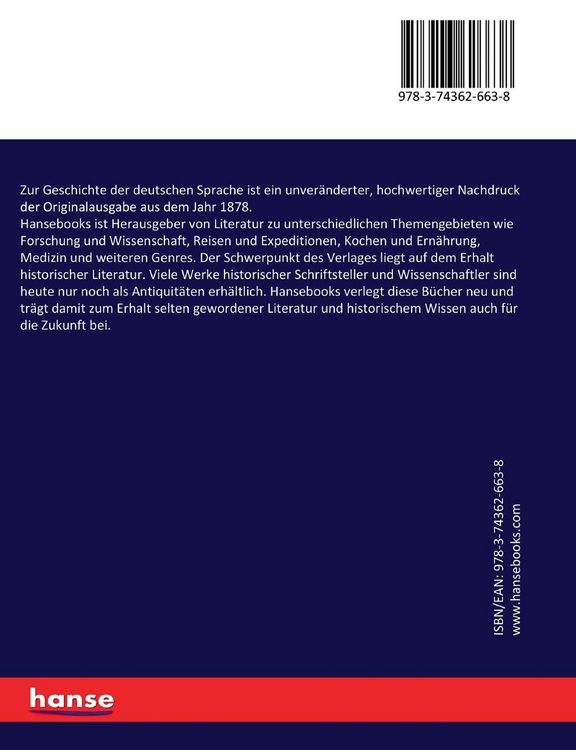 Produktbild: Zur Geschichte der deutschen Sprache