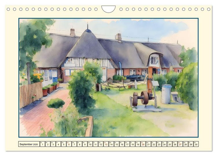 Produktbild: Schleswig-Holsteins Nordseek&uuml;ste (Wandkalender 2026 DIN A4 quer), CALVENDO Monatskalender