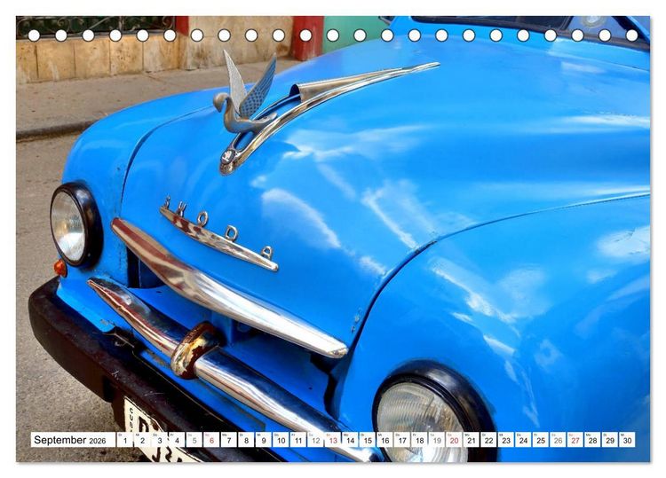 Produktbild: SKODA IN KUBA - Oldtimer der CSSR (Tischkalender 2026 DIN A5 quer), CALVENDO Monatskalender