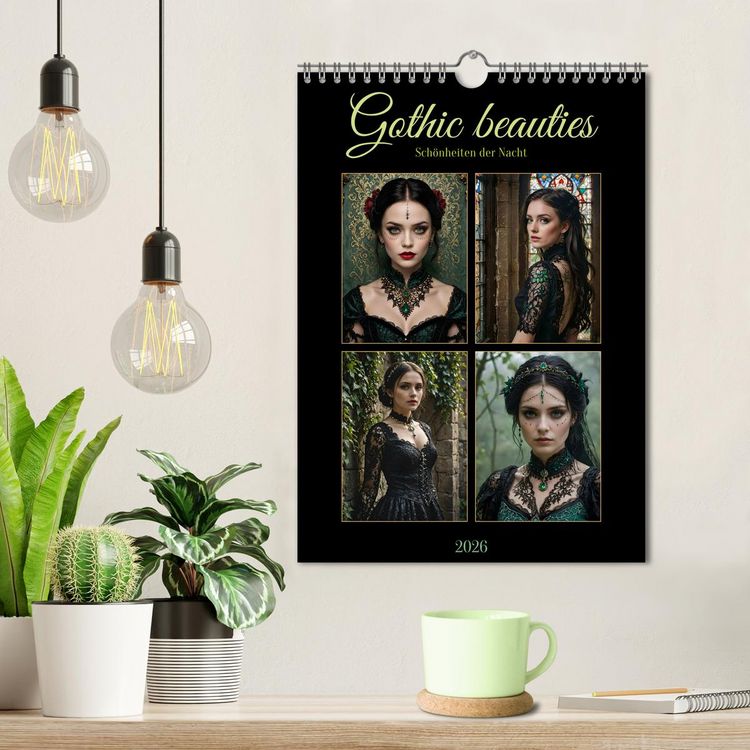 Produktbild: Gothic beauties - Sch&ouml;nheiten der Nacht (Wandkalender 2026 DIN A4 hoch), CALVENDO Monatskalender