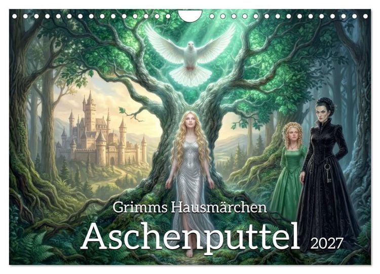 Produktbild: Grimms Hausm&auml;rchen Aschenputtel (Wandkalender 2027 DIN A4 quer), CALVENDO Monatskalender