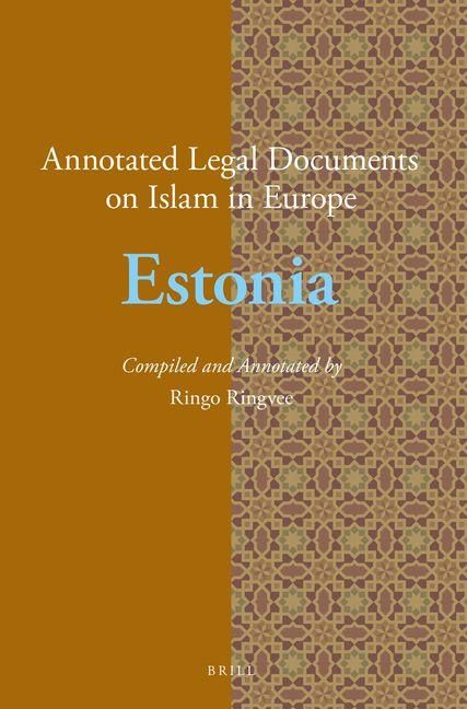 Produktbild: Annotated Legal Documents on Islam in Europe: Estonia