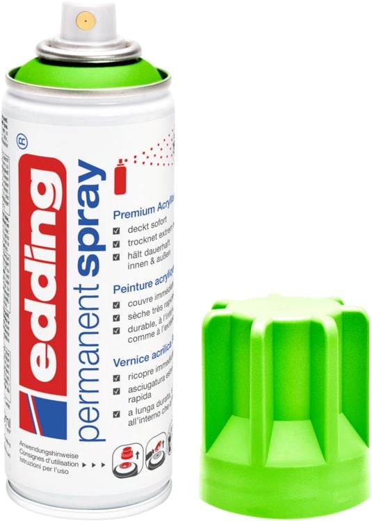 Produktbild: 5200 Permanent Spray, neongr&uuml;n, 200ml Premium Acryllack