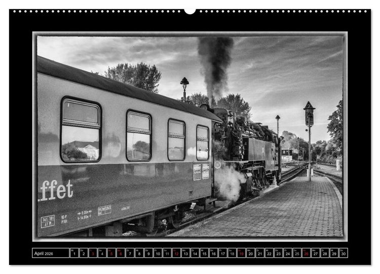 Produktbild: Unter Dampf - Eisenbahnromantik im Harz (Wandkalender 2026 DIN A2 quer), CALVENDO Monatskalender