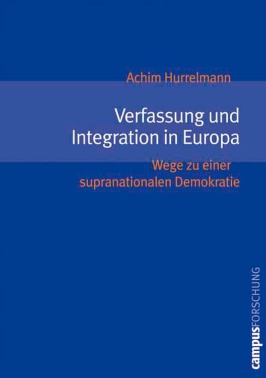 Produktbild: Verfassung und Integration in Europa