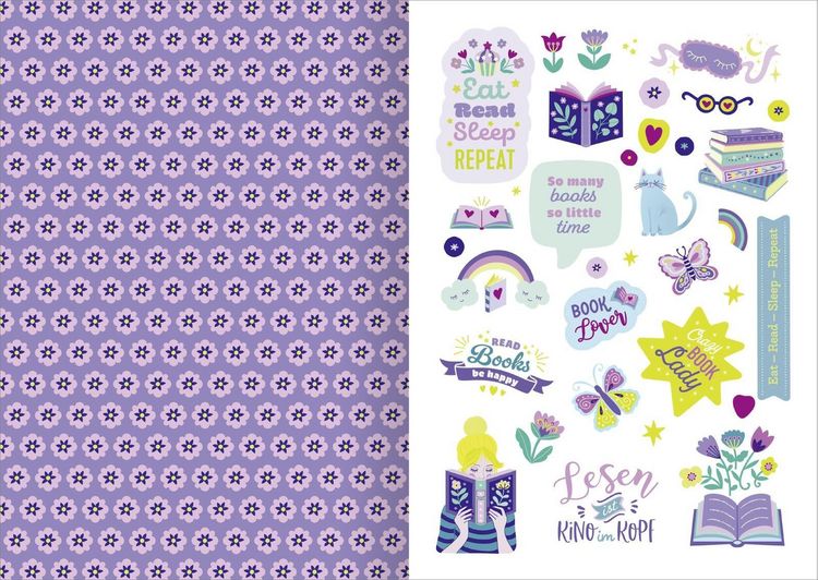 Produktbild: I Love Books &ndash; Sticker-Liebe