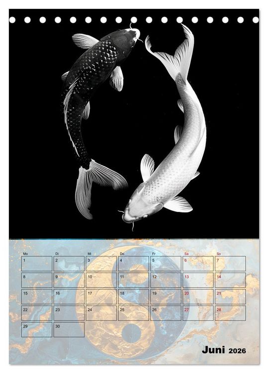 Produktbild: Sei das Yin zu meinem Yang (Tischkalender 2026 DIN A5 hoch), CALVENDO Monatskalender