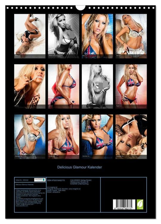 Produktbild: Delicious Glamour Kalender (Wandkalender 2026 DIN A3 hoch), CALVENDO Monatskalender