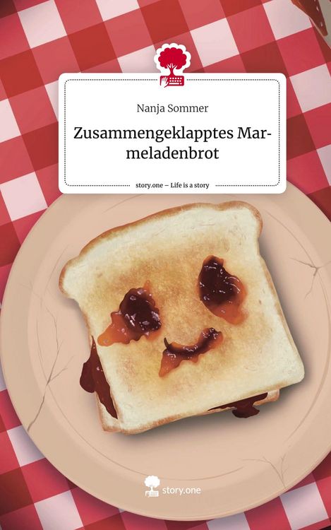 Produktbild: Zusammengeklapptes Marmeladenbrot. Life is a Story - story.one
