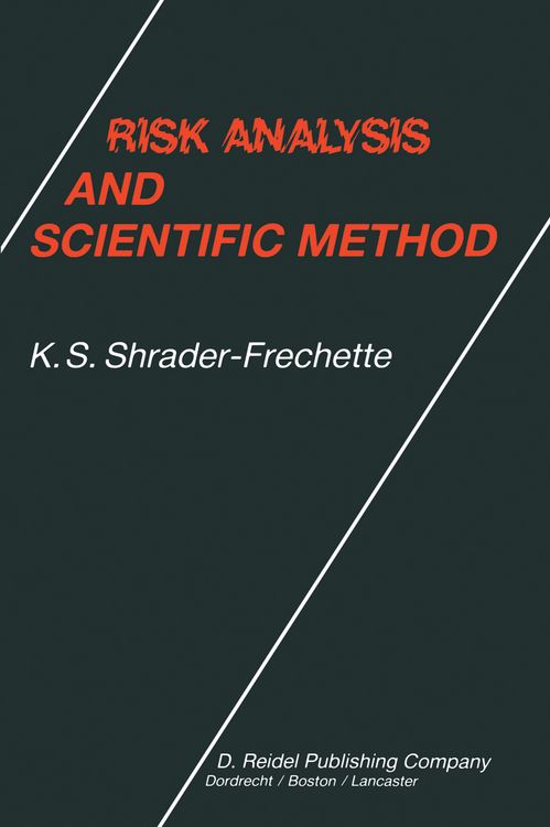 Produktbild: Risk Analysis and Scientific Method