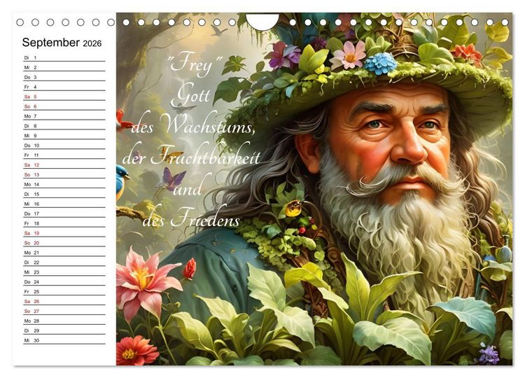 Produktbild: Unsterbliche Mythen des Nordens (Wandkalender 2026 DIN A4 quer), CALVENDO Monatskalender