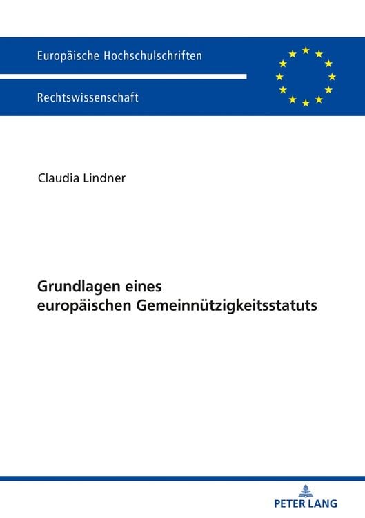 Produktbild: Grundlagen eines europ&auml;ischen Gemeinn&uuml;tzigkeitsstatuts