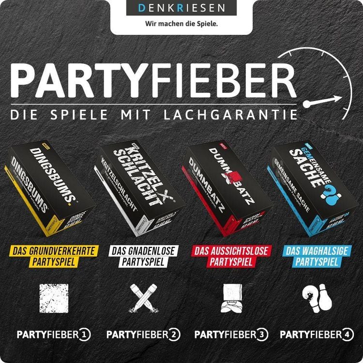 Produktbild: DENKRIESEN - PARTYFIEBER - GEMEINSAME SACHE "Das waghalsige Partyspiel"