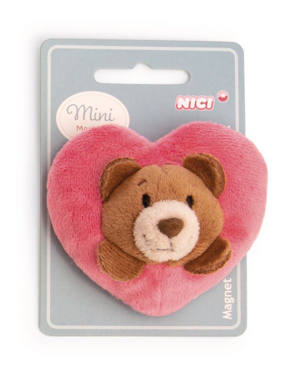 Produktbild: NICI - Mini MagNICI B&auml;r mit Herz 7cm an Header Karte