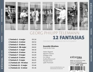 Produktbild: 12 Fantasias for solo Flute (arranged for Flute Qu