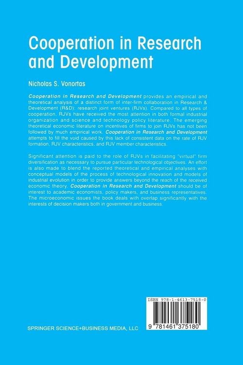 Produktbild: Cooperation in Research and Development