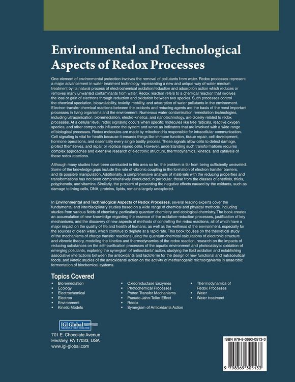 Produktbild: Environmental and Technological Aspects of Redox Processes