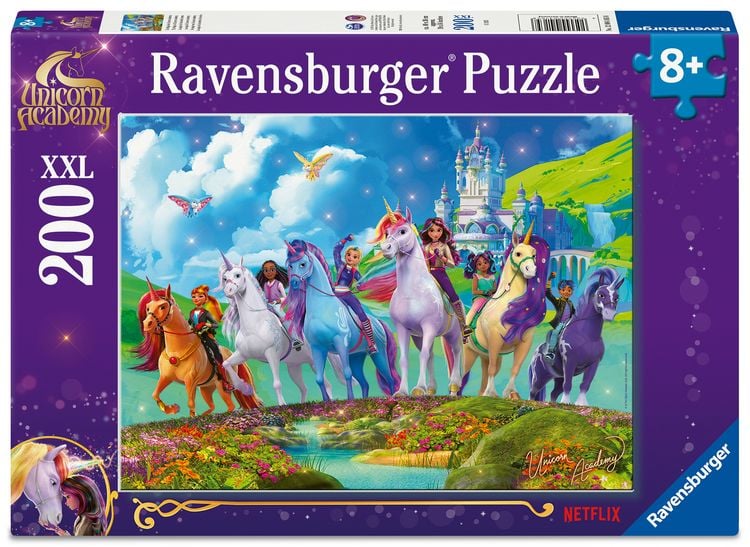 Produktbild: Kinderpuzzle 200 XXL Teile - Unicorn Academy - Die Magie der Unicorn Academy