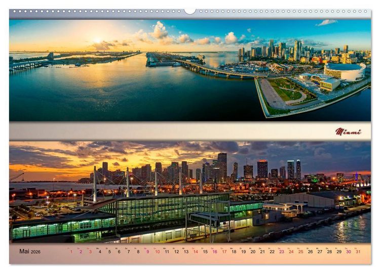 Produktbild: Faszinierende St&auml;dte, Panoramen (Wandkalender 2026 DIN A2 quer), CALVENDO Monatskalender