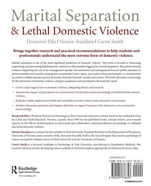 Produktbild: Marital Separation and Lethal Domestic Violence