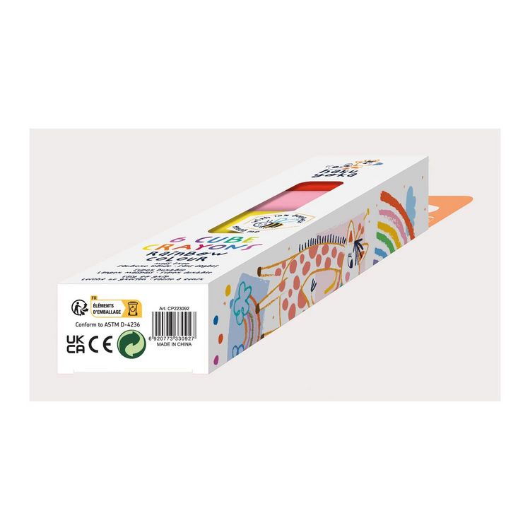 Produktbild: HAKUYOKA - Wachsmalkreide W&uuml;rfel bunt