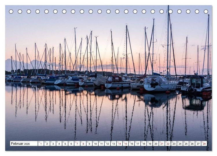Produktbild: Faszination Segeln - An der Flensburger F&ouml;rde (Tischkalender 2026 DIN A5 quer), CALVENDO Monatskalender