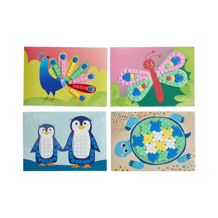 Produktbild: HABA 2013218 - SachenMacher DIY: Erstes Kleben Moosgummi-Mosaik Tiere, Erstes Basteln