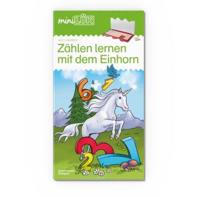 Produktbild: MiniLÜK - Set Zählen und lesen lernen mit dem Einhorn ab 5 Jahren