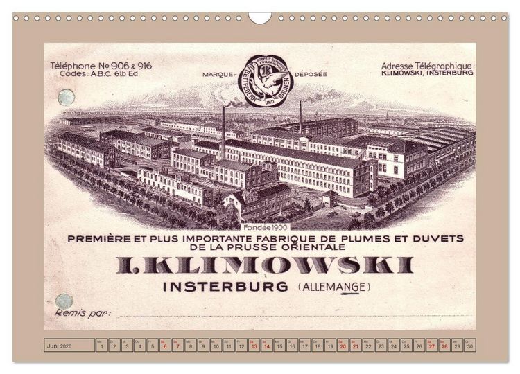 Produktbild: Gruss aus Insterburg - Historische Stadtansichten (Wandkalender 2026 DIN A3 quer), CALVENDO Monatskalender