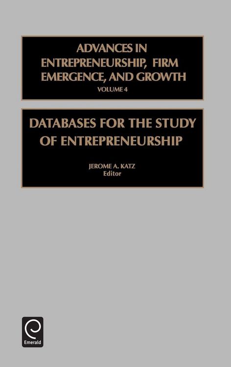 Produktbild: Databases for the Study of Entrepreneurship