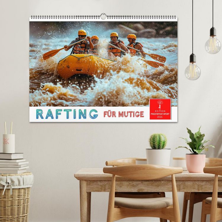 Produktbild: Rafting f&uuml;r Mutige (Wandkalender 2026 DIN A2 quer), CALVENDO Monatskalender